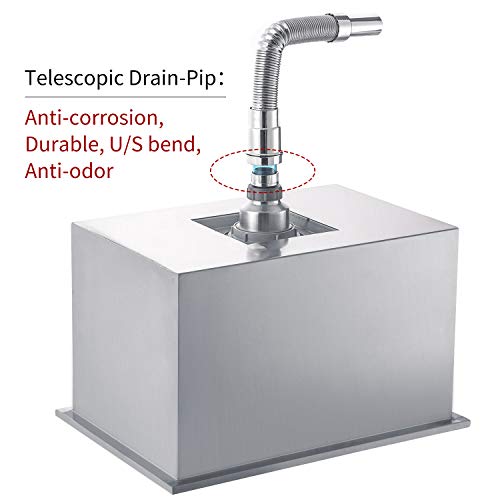 Bañera de Hielo de Acero Inoxidable 14"x20.5"x13.25" miniatura 5