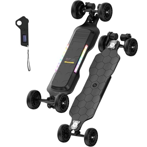 isinwheel Off Road Electric Skateboard with Remote, 3000W/1200W Brushless Motor,...