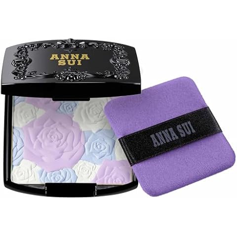 ANNA SUI Rose Pressed Powder - Creates Silky Smooth Finish with Rich Radiance - Ultimate Coverage - Long-Lasting - 200 Purple - 0.49 oz. Cover