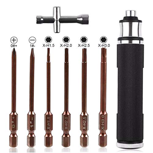 Makerfire Kit de Herramientas Rc Destornilladores Conjunto de Reparación 7 en 1 Juego de Mano...