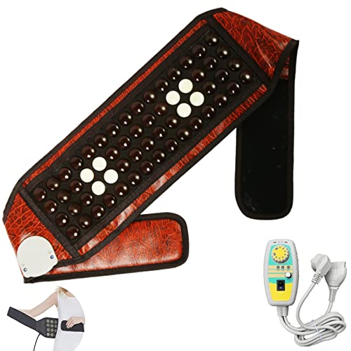 YZBBSH Heizkissen Infrarot Jade Heizkissen Elektrische Wärmegürtel für die Lendenwirbelsäule, Durchblutung Fördern, Den Schmerz Lindern Heizgürtel mit Intelligenter Controller,B Cover