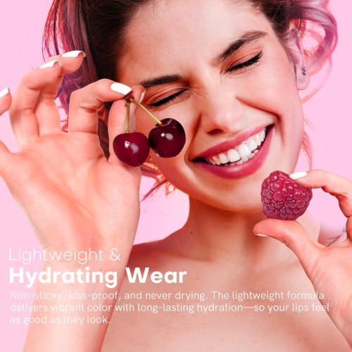 Image of bayfree Lip Tint Stain Set, 4 PCS Lip & Cheek Tint Lightweight Non-sticky | Waterproof Lip Stain, Long Lasting Liquid Blush & Cheek Tint, Transfer-Proof, Matte Finish Lip Color Makeup