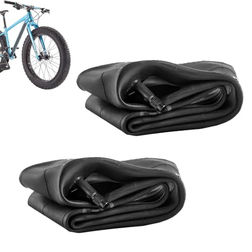 1PZ Coppia Camere D'Aria Per Bici 26x4.0 | Valvola Schrader SV32 | Gomma Butilica Ispessita Per Mountain Bike E Fat Bike | Inclusi Smontapneumatici