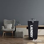 Caroeas 90L Laundry Basket (13 Colors), Waterproof Laundry Hamper, Laundry Bag with Padded Handles, Clothes Hamper Stands Up Well, Collapsible Laundry Basket Easy Storage - Image 5