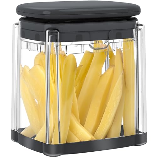 French Fry Cutter, Solucky Potato Onion Cutter, Professional Homestyle Vegetable Chopper Dicer, Great for Potatoes Carrots Cucumbers Zucchini Peppers 3/8 inch Blade(Only 1 Blade)