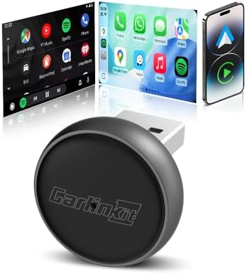 Carlinkit Ultra3 Wireless CarPlay Adapter & Android Auto Dongle for iPhone & Android - Convert Wired to Wireless, Plug & Play, Fast Boot, Online Update (Model Year 2016+)