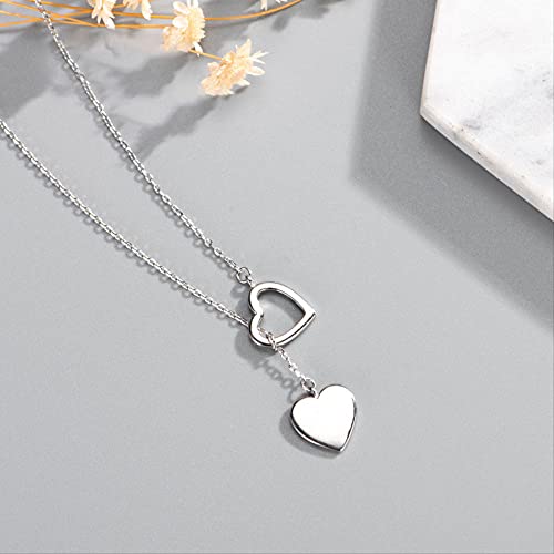 Collier double cœur pour femme au design élégant et finitions soignées - 4