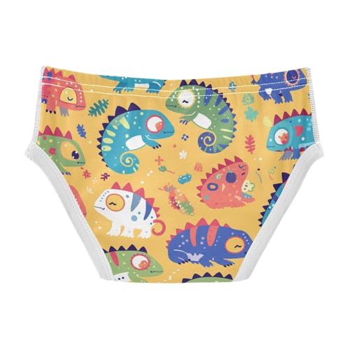 Chameleon Cute Cartoon Kids Colorful Boys Toddler Soft Underwear Briefs Cute Undies2
