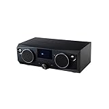 【セット品】 DSP搭載 CD/FMスピーカーシステム 25W+25W AX-XSS100(K) ブラック 1台［ボタン電池 LR41H 1個付き］