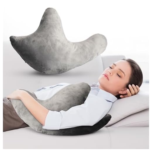 Cheer Collection Rotator Cuff Pillow – Shoulder Surgery Recovery Pillow for Side Sleepers, Arm Support Cushion for Rotator Cuff Injury & Post Surgery Comfort, Gray
