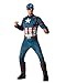 Produktbild Horror-Shop Captain America 3D Muskel Kostüm für Fasching XL