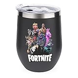ワインタンブラー フォートナイト 350ml ステンレス マグカップ 水筒 真空断熱 まほうびん ふた付き コーヒーカップ 卵殻カップ ワイン ビール オフィス 自宅 おしゃれ 保冷保温 マグボトル U字型 直飲み