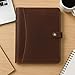 TRISKY Leather Portfolio for Men and Women - Professional Brown Business Padfolio Men - Leather Folder Portfolio and Document Holder - Professional Binder and Folio Organizer
