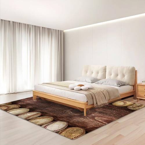 Tapete grande 150x180 cm para dormitorio y sala antideslizante miniatura 3