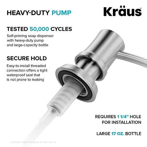 Kraus Kitchen Soap And Lotion Dispenser In Chrome, Ksd-54Ch #TOP2