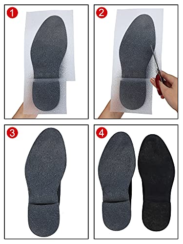 Satinior RA-SATINIOR-1217743 8 Pieces Clear Sole Anti Slip Protector Self-Stick Pads Shoe Bottom Cover Removable Shoe Bottoms Slip thumb #4