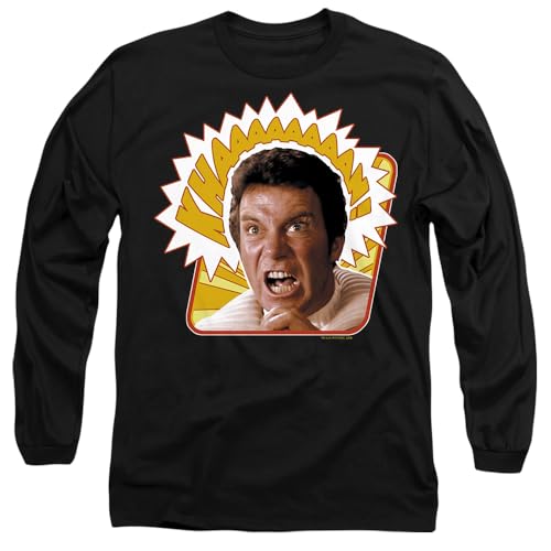 T-Shirt Star Trek Khaaaaaan Noir Manches Longues Vêtement Culte Unisexe