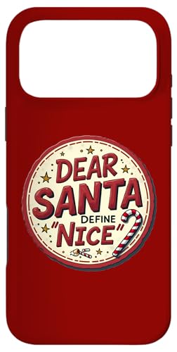 Dear Santa Define Nice - ����ȃz���f�[�X�^�C�� �X�}�z�P�[�X iPhone 17 Pro Max �p