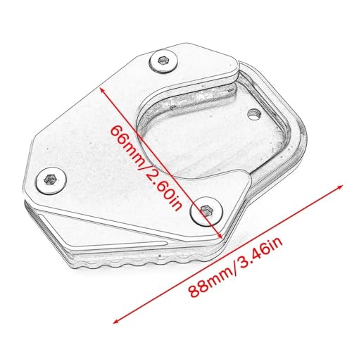 Support latéral béquille CRF250 en aluminium CNC premium