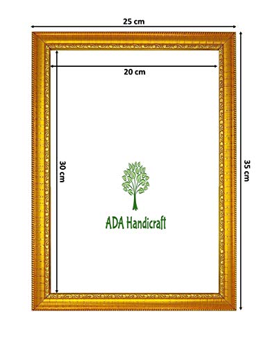 Image of ADA Handicraft Lord Shri Ram, Laxman, Sita and Hanuman Hindu God Wooden Photo Frame (23x32cm, Multicolour)Rectangular, Wall Mount