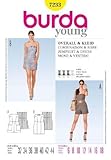  Burda Ladies Young Fashion Sewing Pattern 7233 -Short Jumpsuit & Dress Sizes: 6-18 E 32-44