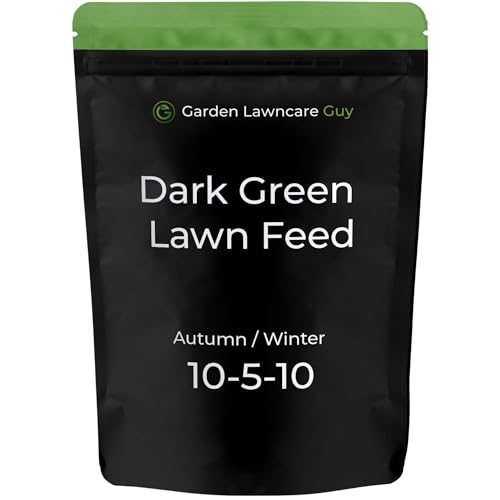 Dark Green Lawn Fertiliser - Autumn/Winter Grass Feed - Fast Acting & Long Lasting - Safe for Gardens - Child and Pet Friendly Turf Thickener - Garden Lawncare Guy
