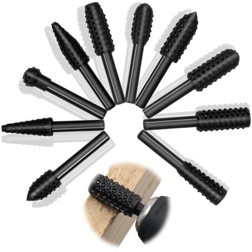 Pyroclasia 10 Fresa Legno per Trapano Raspe Per Legno Trapano Attrezzi per Legno per Smerigliatrice Angolare, Utensili per La Lavorazione Del Legno, per Trapano, Disco per 115/125mm