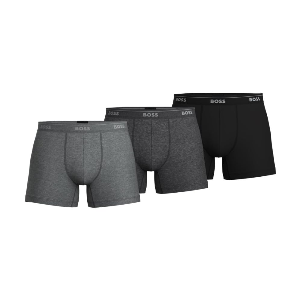 BOSSMen's 3-Pack Multi Color Bold Logo Boxer Briefs