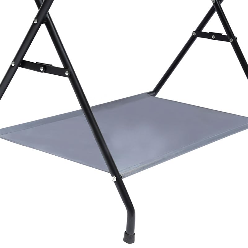 Fasciatoio Pieghevole per Bagnetto Neonati Fasciatoio Portatile Cambio Pannolini con Tasche a Rete e Scomparti Portaoggetti Fasciatoio per Bambini (80 * 57 * 96cm-Grigio)