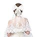 Bride to Be Embroidered Veil for Bachelorette Party Favors Bridal Shower Hair Bow Veil Bride Gifts for Women Engagement Accessory (Style A)
