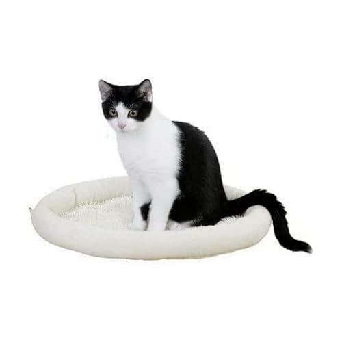 Kerbl Pet cojín de Gato w Tela mop 40/40/4cm, Beige/Verde PP