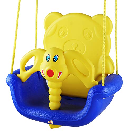 Image of Tender Care 3-in-1 Adjustable Baby Hanging Swing /Jhula for Kids Age 6 Months to 6 Years (Blue)