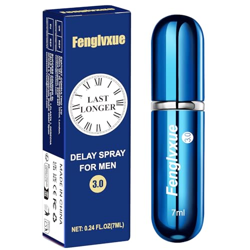 Fenglvxue Spray Retardante para Hombres, Spray para Mejorar el Rendimiento y Durar Más Tiempo, tecnología de tercera generación 3.0, 0.24 oz (7 ml)