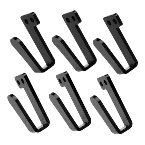 DEARMAMY 3 pares Soporte de Pared para Gorras de Béisbol Organizador Moderno de Práctico Rack para Almacenamiento y Exhibición Hogar Oficina y Tienda