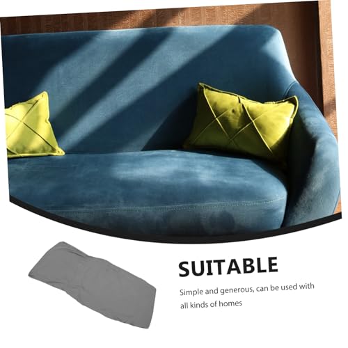 Housse canapé extensible pour méridienne de salon gris moderne