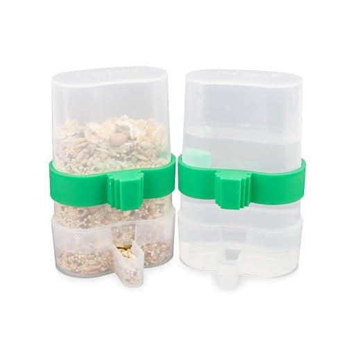 Hypeety Bird Water Feeder Dispenser Automatic Parrot Water Cup…