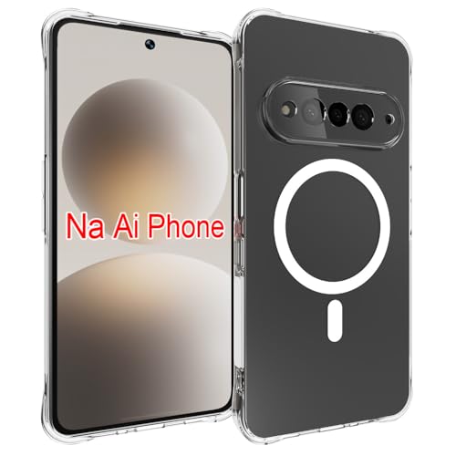 UJNYD for Natural AI Phone �p�P�[�X �N���A���C�P�[�X ���C�����X�[�d�Ή� ���ϖh�~ TPU�o���p�[ �����Y�ی�t�� �ϏՌ��� �����g�ѓd�b�J�o�[(����)