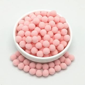 GIOTEL 8mm to 30mm 20g Pompom Ball Suitable for DIY Crafts Wedding Decor Cloth Accessories Color 10mm 03Light Pink