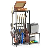 ikkle Gitarrenständer mit Ablagefach, Gitarren Ständer Mehrere