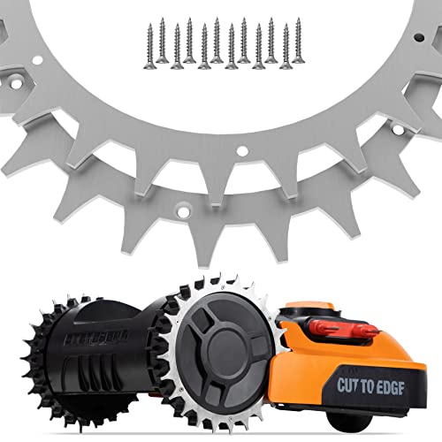 Robot cortacésped con puntas de acero inoxidable, mejora la tracción Worx Landroid S y M, modelos...