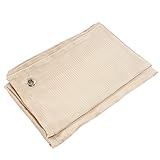 Drfeify Glasfaser-Flammschutzmatte, Hochtemperatur-hitzebeständiges Tuch für den Außenbereich, Glasfaser-Flammschutzmatte für CampinggrillCamping Grills und Zubehör