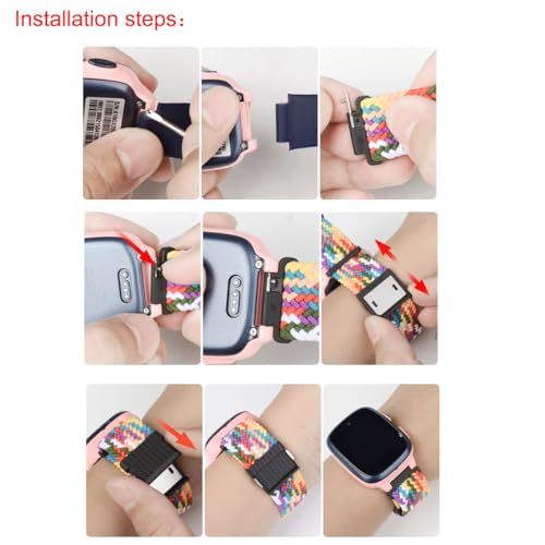 Correa trenzada ajustable para AT&T amiGO Jr. Watch 2 miniatura 5