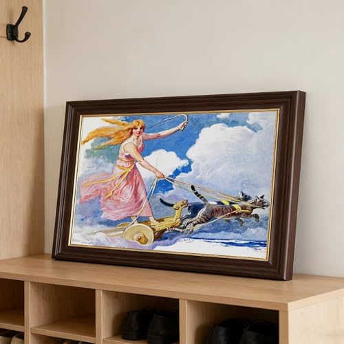 Impression sur toile Freya déesse nordique vintage pour décoration murale de salon 20x30 cm - 3