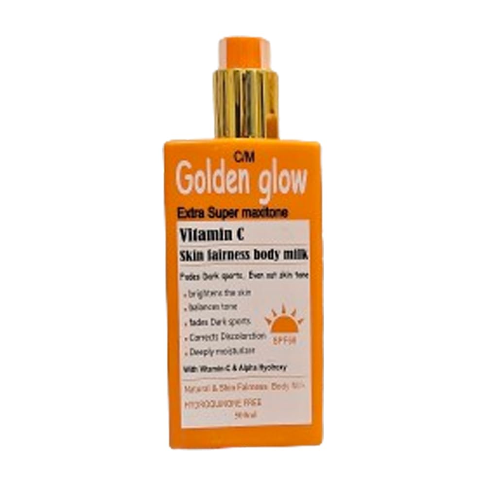 Golden Glow Vitamin C Extra Super Maxitone Lotion, Brightens and Evens Skin Tone, Reduces Dark Spots and Hyperpigmentation, Deep Hydration, Natural Ingredients, 1 Pcs