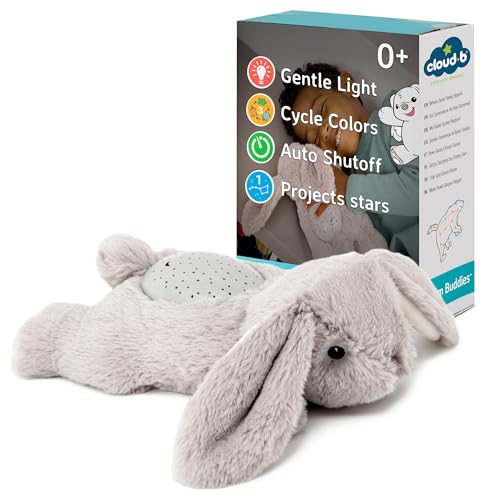 Image of Cloud b Dream Buddies Benny The Bunny - The Soothing Mini Baby Night Light Kids Love | Star Projector Sleep Aid with Gentle Lights and Auto Shut Off | Newborn Essentials Baby Toys