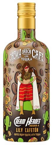 CREAM HEROES | Crema de Café con Tequila | 70 cl/700 ml | Lily Cafetón
