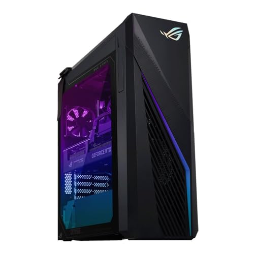 Image of ASUS ROG Strix G16CHR Gaming PC Desktop, Intel Core i7 14700KF 2.5GHz; NVIDIA GeForce RTX 4070 Super Dual 12GB GDDR6X; 32GB DDR5-4800 RAM; 1TB PCIe NVMe M.2 SSD; 240mm Liquid Cooler