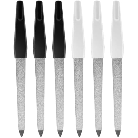 Lusofie 6Pcs Double-Sided Nail Files Set Cover