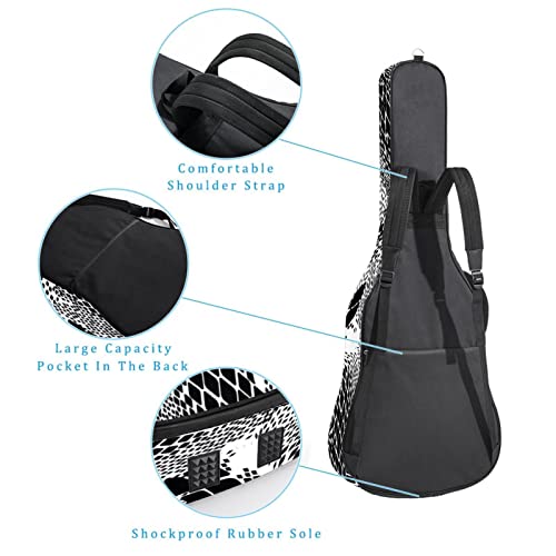 Housse de protection épaisse en éponge imperméable pour guitare acoustique, électrique, basse, guitare classique… - Les Beatles, Paul McCartney, John Lennon, RIngo Starr, George Harrison Housse de protection épaisse en éponge imperméable pour guitare acoustique, électrique, basse, guitare classique… – Image 4