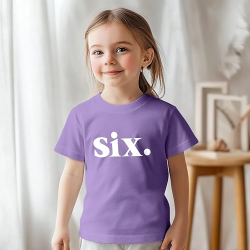 6th Birthday Shirt Girl Birthday Toddler Outfit 6 Year Old Girls six Happy Bday Sixth Gift3